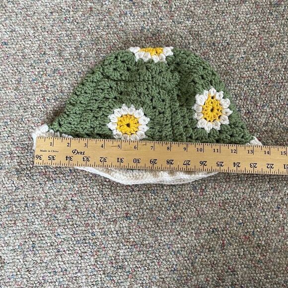 Crochet Granny Square Summer Bucket Hat - Picture 3 of 7